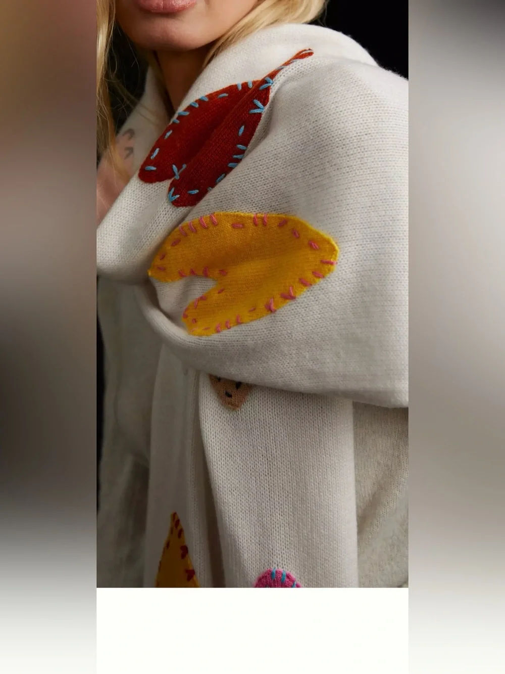 Anthropologie Kerri Rosenthal Zero Waste Patchwork Love Scarf
